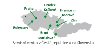 Servisní služby na celém území České republiky i na Slovensku